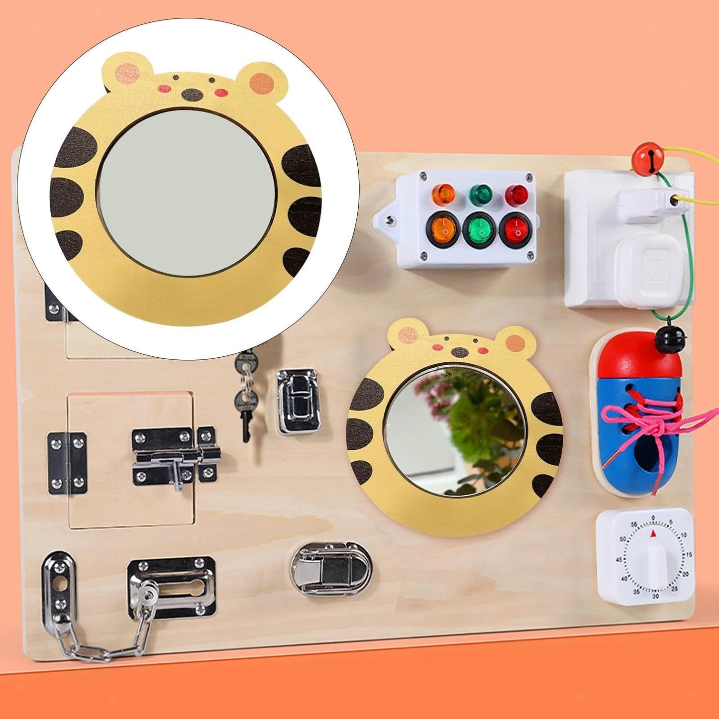 Jouet Montessori - CraftBoard™ - Miroir Jaune