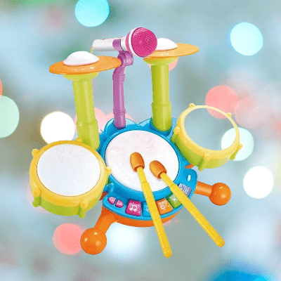 Jouet Musical Bébé - KidsDrumSet™ - Vert